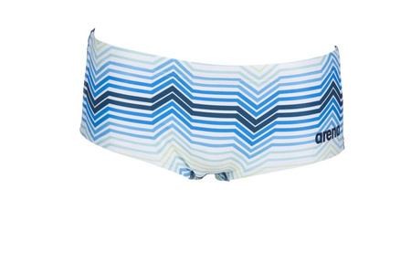 Kąpielówki męskie Arena Men's Multicolor Stripes Low Waist Short Navy Multi