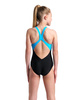 Dziewczęcy strój kąpielowy basen jednoczęściowy kostium Arena V Back Black