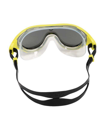 Okulary maska pływacka na basen Arena The One Silver Soft Green Black