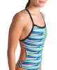 Damski strój kąpielowy na basen jednoczęściowy treningowy Arena Stripe