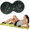 Piłki do masażu Aqua-Sport Duoball Roller EPP Black Green 8x16 cm