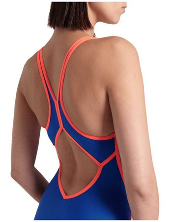 Strój kąpielowy damski Arena Women's Pro_File V Back Royal Bright Coral