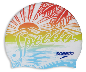 Czepek pływacki na basen unisex Speedo Slogan Orange