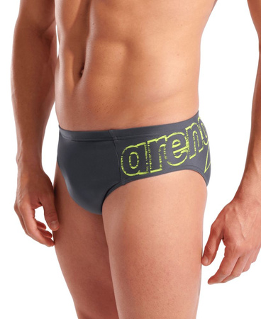 Kąpielówki slipy męskie Arena Men's Scratchy Swim Briefs Asphalt