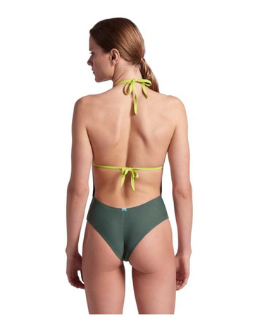 Strój kąpielowy damski Arena Women's Pro_File Tie Back Sage Soft Green