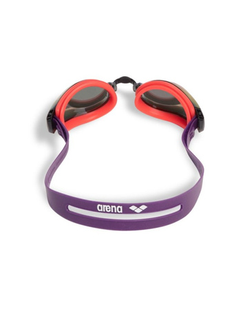 Okulary pływackie na basen Arena Zoom X-Fit Mirror Copper Bright Coral Plum