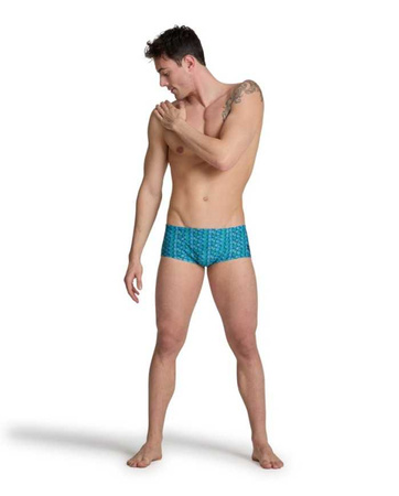 Kąpielówki męskie Arena Men's Starfish Low Waist Swim Short Turquoise Multi