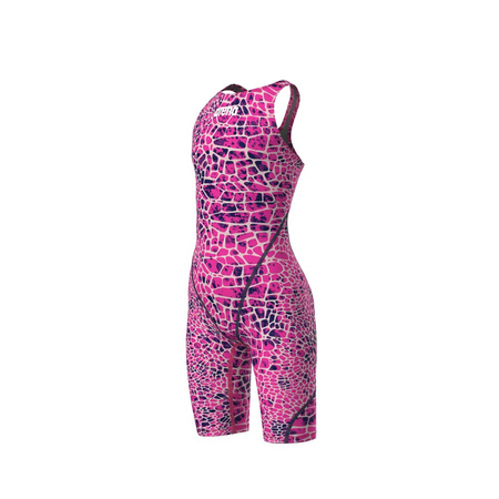 Strój startowy dziewczęcy Arena Girl's Powerskin ST Next Limited Edition Open Back Junior Snake Pink