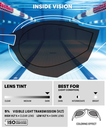 Okulary pływackie treningowe Arena Cobra Edge Swipe Mirror Gold Red