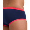 Slipy kąpielowe męskie Arena Men's One Briefs Swim Logo Big Logo Navy Fluo Red