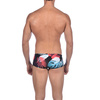 Kąpielówki męskie chłopięce Arena Men's Boy's Tropical Leaves Low Waist Short Black Multi