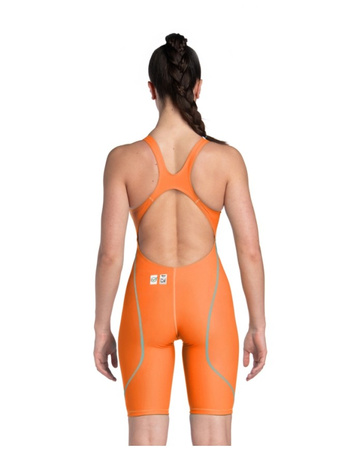 Strój startowy damski Arena Women's Powerskin ST Next Open Back Limited Edition Orange Teal