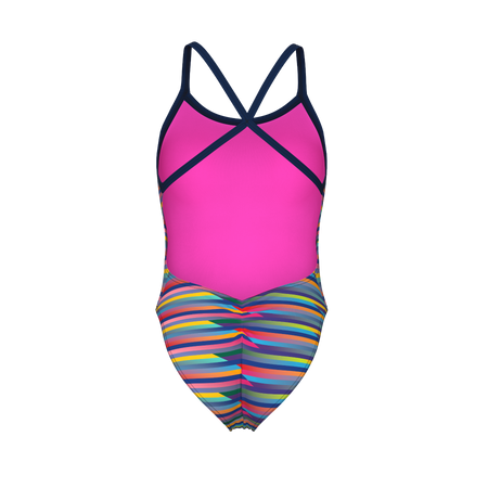 Damski strój kąpielowy na basen jednoczęściowy Arena Racing Stripe