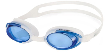 Okulary pływackie dla dorosłych na basen unisex Aqua Speed Malibu White