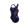 Strój kąpielowy damski Arena Women's My Crystal Swimsuit Control Pro Back Navy Neon Blue