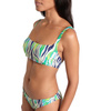 Strój kąpielowy damski dwuczęściowy Arena Women's Bikini Bralette Allover Zebra