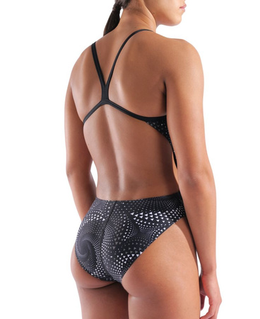 Strój kąpielowy damski Arena Women's Fireflow Swimsuit Challenge Black Team Black