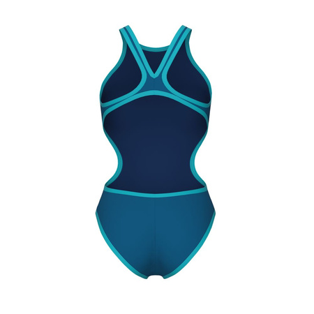 Strój kąpielowy damski Arena Women's One BigLogo One Piece Blue Cosmo Water