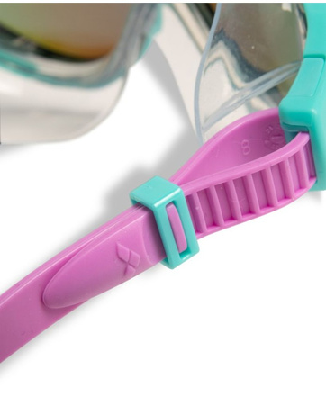 Okulary maska do pływania dla dzieci Arena The One Mask Junior Mirror Blue Water Violet