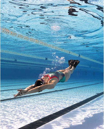 Strój kąpielowy damski Arena Women's Camo Kikko Challenge Back Fluo Red Water