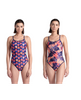 Strój kąpielowy damski jednoczęściowy Arena Women's Reversible Swimsuit Challenge Back Navy Multi