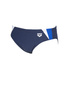 Męskie kąpielówki slipy Arena Men's Double Side Panels Brief Navy Neon Blue White