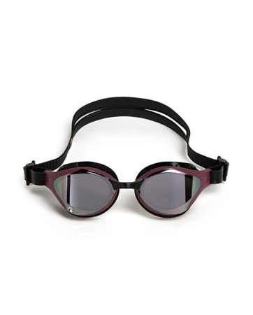 Okulary do pływania na basen unisex Arena Air Bold Swipe Mirror Silver Red Wine