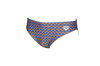 Kąpielówki slipy męskie Arena Men's Fundamentals Allover Brief Royal Multi
