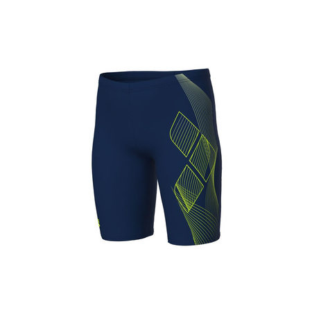 Spodenki kąpielowe chłopięce Arena Boy's Sea Water Swim Jammer Navy-Artic Lime