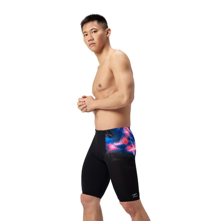 Kąpielówki męskie spodenki kąpielowe Speedo Jammer Placement Printed Black Pink