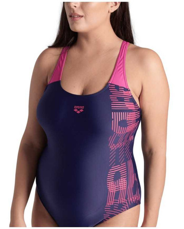 Strój kąpielowy damski Arena Women's Control Pro Back Navy Multi