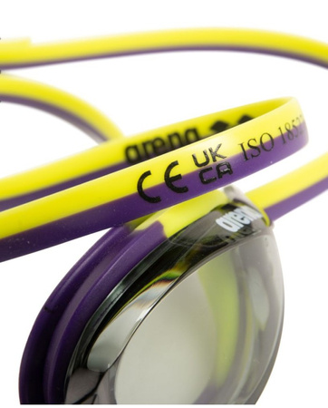 Okulary pływackie na basen Arena Python Smoke Plum Artic Lime