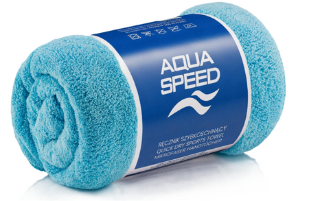 Ręcznik kąpielowy sportowy z mikrofibry Aqua Speed Dry Coral 50x100 cm