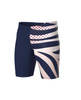 Kąpielówki męskie Arena Men's Multi Stripes Swim Jammer Navy White Multi