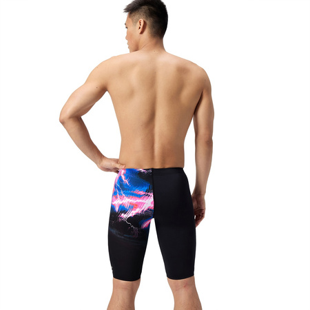 Kąpielówki męskie spodenki kąpielowe Speedo Jammer Placement Printed Black Pink