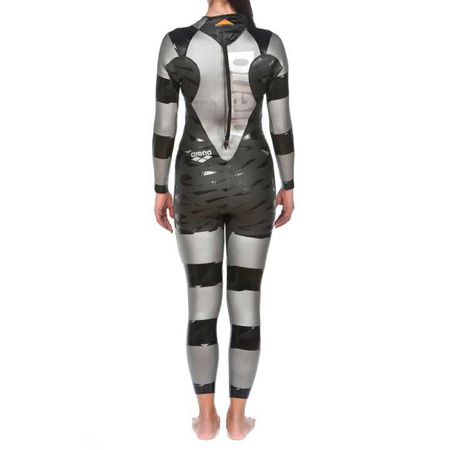 Strój startowy pianka damska Arena Women's Sams Carbon Wetsuit Silver Black