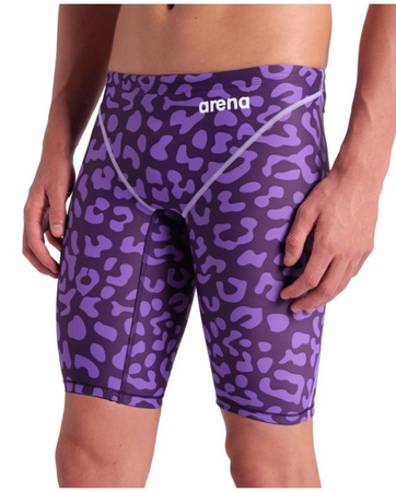 Strój startowy męski Arena Men's Powerskin ST Next Le Jammer Leopard Skin Violet