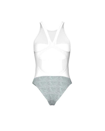 Strój kąpielowy damski Arena Women's Mesh Swim Pro Back Graphic White Multi