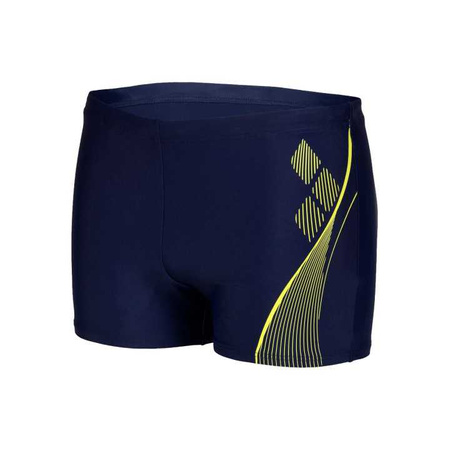 Kąpielówki bokserki męskie Arena Men's Swim Short Graphic Navy Soft Green