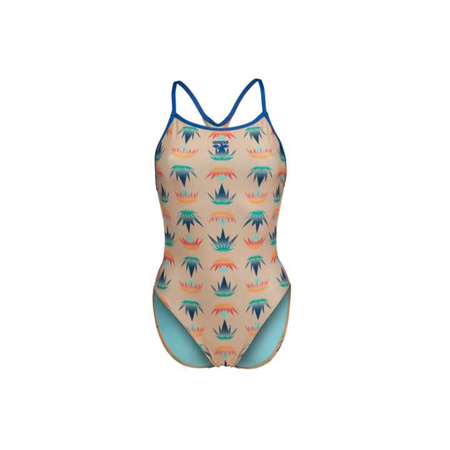 Strój kąpielowy damski Arena Women's Desert Vibes Swimsuit Booster Back Royal Light Pink Multi