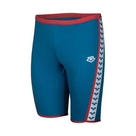 Kąpielówki męskie Arena Men's Icons Swim Jammer Solid Blue Cosmo Astro Red