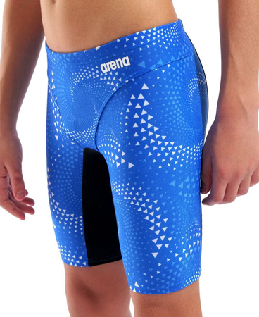 Kąpielówki chłopięce Arena Boy's Fireflow Swim Jammer Black Team Royal