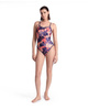 Strój kąpielowy damski jednoczęściowy Arena Women's Reversible Swimsuit Challenge Back Navy Multi