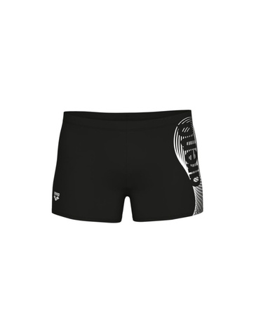 Bokserki kąpielowe męskie Arena Men's Wake Swim Short Black White