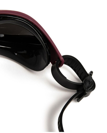 Okulary do pływania na basen unisex Arena Air Bold Swipe Mirror Silver Red Wine