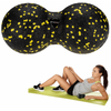 Piłki do masażu Aqua-Sport Duoball Roller EPP Black Yellow 8x16cm