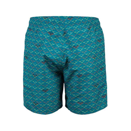 Spodenki szorty męskie Arena Men's Beach Boxer Allover Green Lake Logo