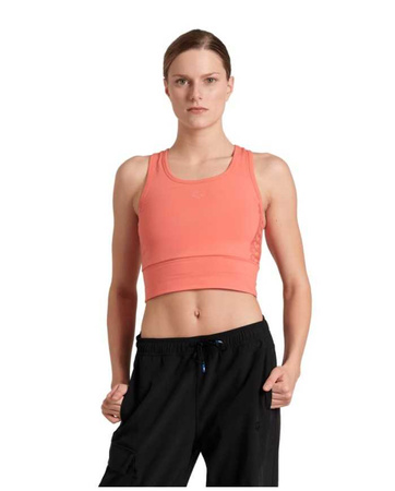 Top koszulka damska sportowa Arena Women's Team Stripe Calypso Coral