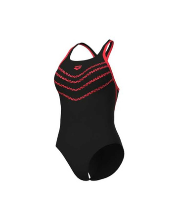 Strój kąpielowy damski Arena Women's Losange V Pro Back Black Coral