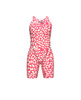 Strój startowy damski Arena Women's Powerskin ST Next Open Back Limited Edition Leopard Skin Geranium